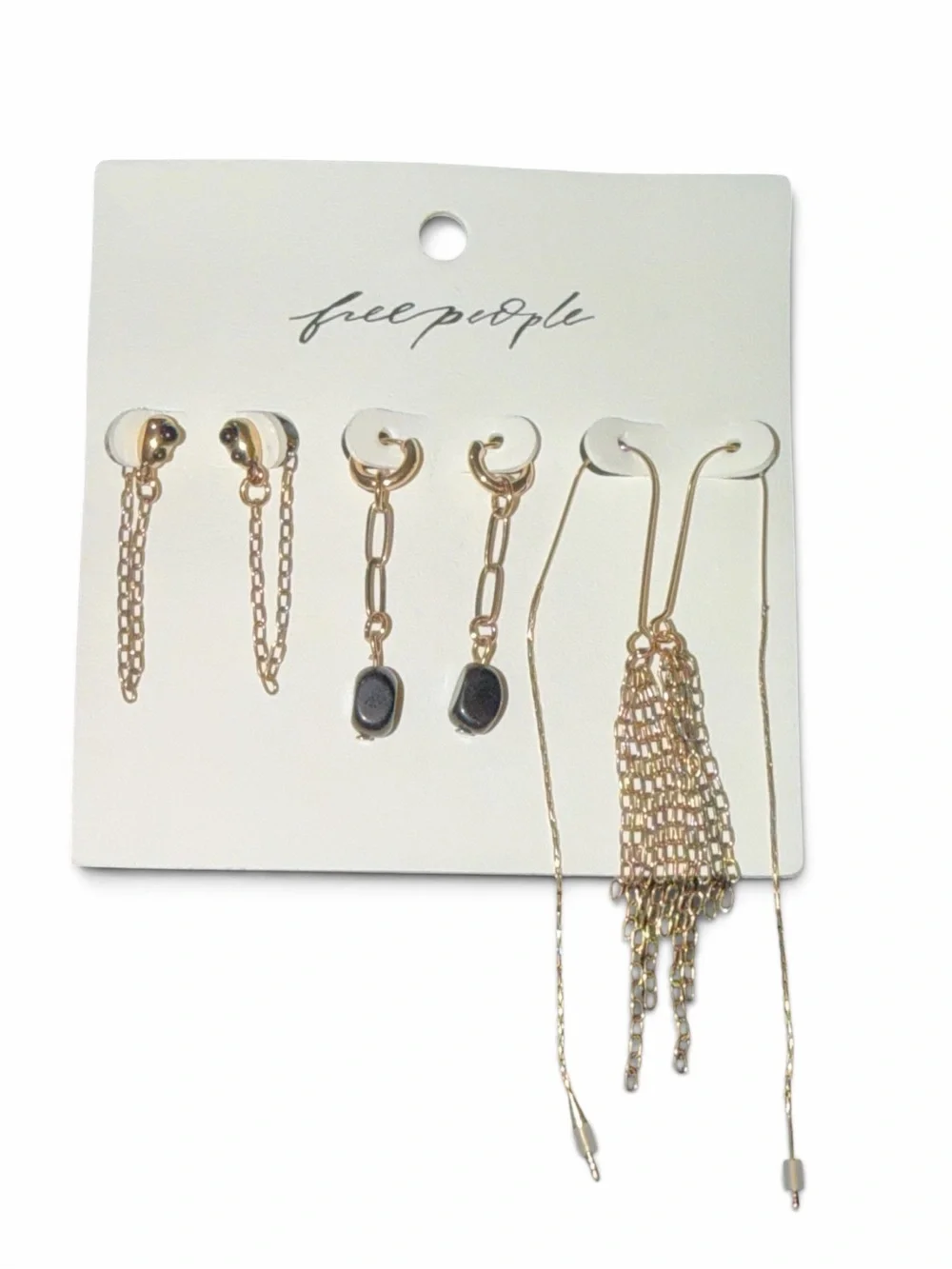 NWT Free People Lola Threader Set Gold